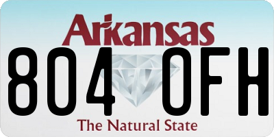 AR license plate 804OFH