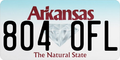 AR license plate 804OFL