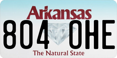AR license plate 804OHE