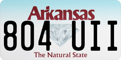 AR license plate 804UII
