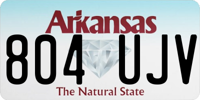 AR license plate 804UJV