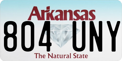 AR license plate 804UNY