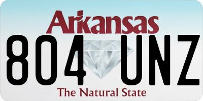 AR license plate 804UNZ