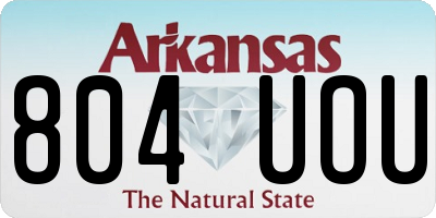 AR license plate 804UOU