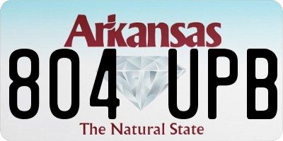 AR license plate 804UPB