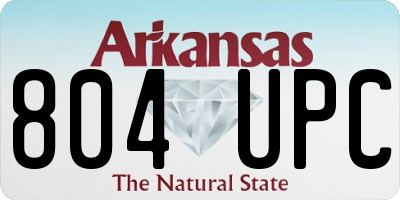 AR license plate 804UPC