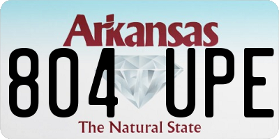 AR license plate 804UPE