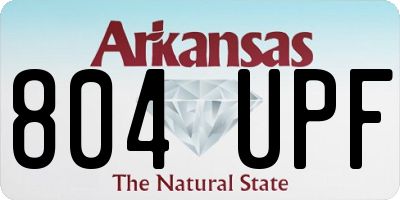 AR license plate 804UPF
