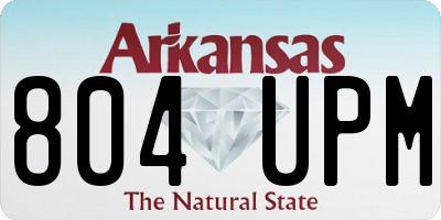 AR license plate 804UPM
