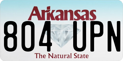 AR license plate 804UPN