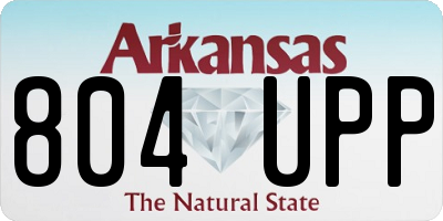 AR license plate 804UPP