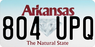 AR license plate 804UPQ