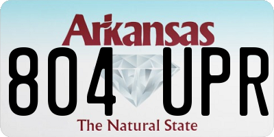 AR license plate 804UPR
