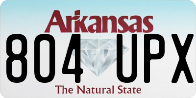 AR license plate 804UPX