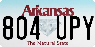 AR license plate 804UPY
