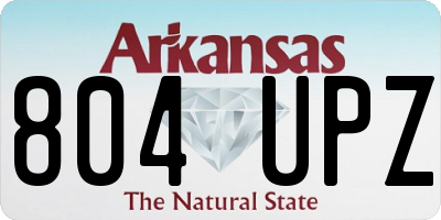 AR license plate 804UPZ