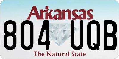 AR license plate 804UQB