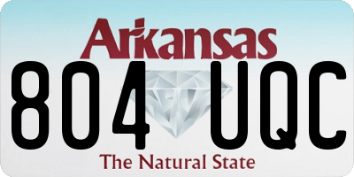 AR license plate 804UQC