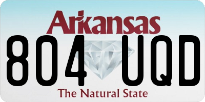 AR license plate 804UQD