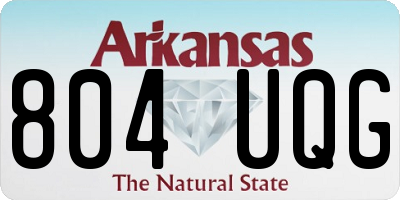 AR license plate 804UQG