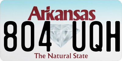 AR license plate 804UQH
