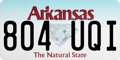 AR license plate 804UQI