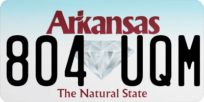 AR license plate 804UQM
