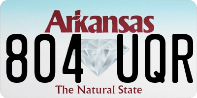 AR license plate 804UQR