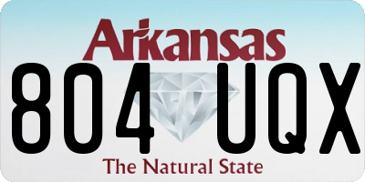 AR license plate 804UQX
