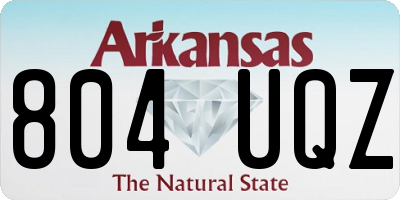 AR license plate 804UQZ