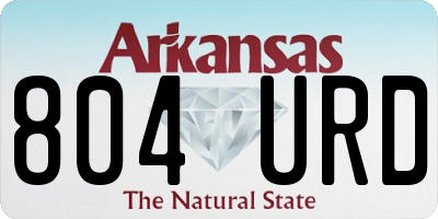 AR license plate 804URD