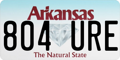 AR license plate 804URE