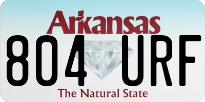 AR license plate 804URF