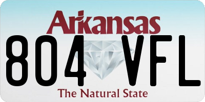 AR license plate 804VFL