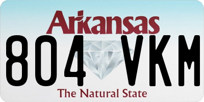 AR license plate 804VKM