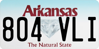 AR license plate 804VLI