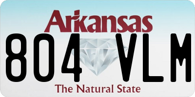 AR license plate 804VLM