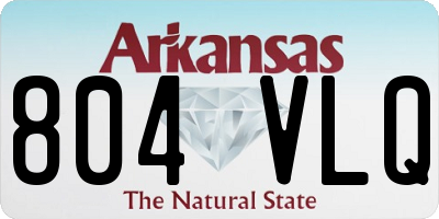 AR license plate 804VLQ