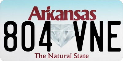 AR license plate 804VNE