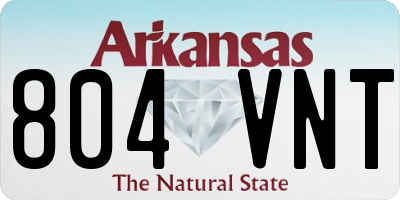 AR license plate 804VNT