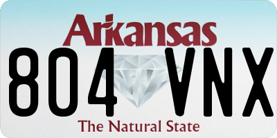 AR license plate 804VNX