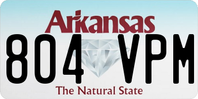 AR license plate 804VPM