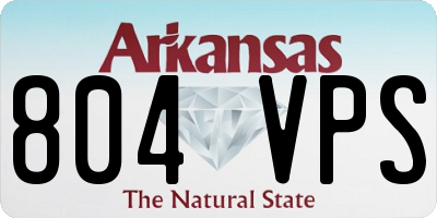 AR license plate 804VPS