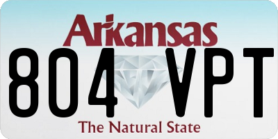 AR license plate 804VPT