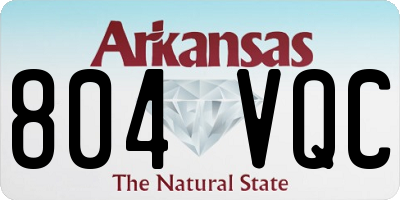 AR license plate 804VQC