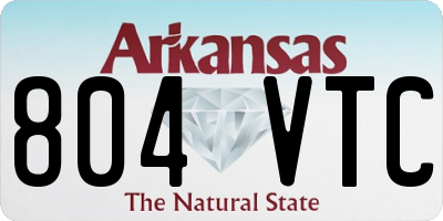 AR license plate 804VTC