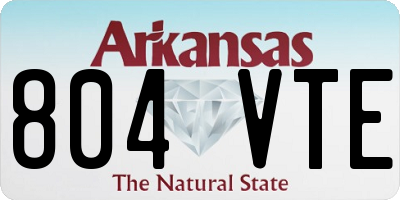 AR license plate 804VTE