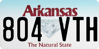 AR license plate 804VTH
