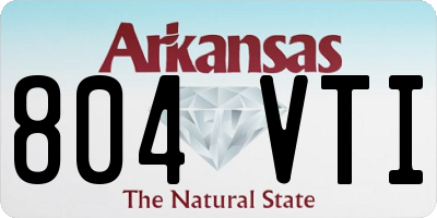 AR license plate 804VTI
