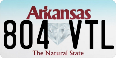 AR license plate 804VTL